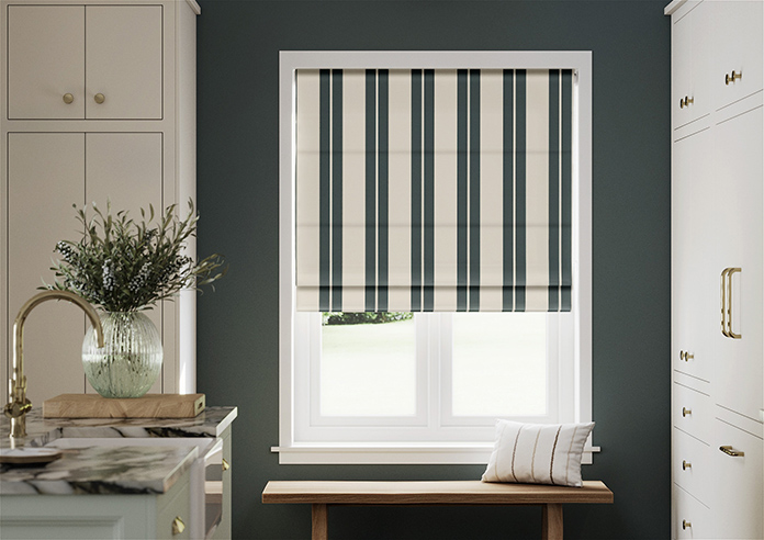 The British Stripe Co. Edward, Teignbridge No.1 - Twist&Fit Roman Blind - Image 3